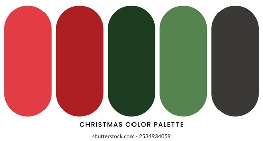 Holiday Christmas palette color for background design template. Vector