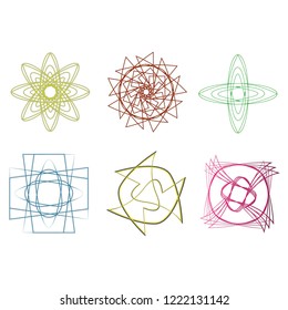 holiday Christmas patterns and snowflakes symbol
