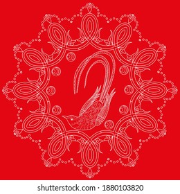 Holiday christmas stickers. Cute Christmas background for wallpaper, gift paper, pattern fills, textile, greetings cards.