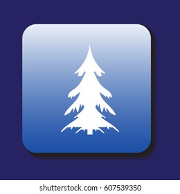 holiday christmas tree isolated, decoration for celebrate xmass