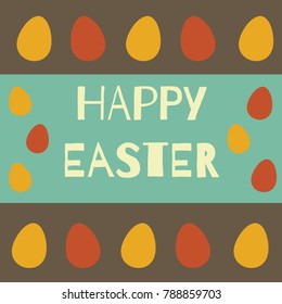 Holiday colorful easter eggs on background. Abstract holiday elements