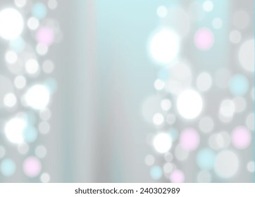 Holiday concept. Vector art. Happy valentines day. Love, romantic . Abstract light. Illustration of soft colored unfocused background. Web and mobile interface template. Pastel colors. Metallic