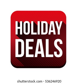 Holiday Deals button vector