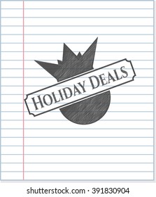 Holiday Deals pencil effect