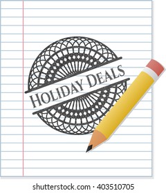 Holiday Deals pencil effect