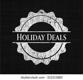 Holiday Deals written on a chalkboard