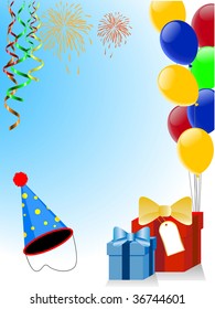 Holiday decoration with ballons