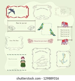 Holiday decorative vignette