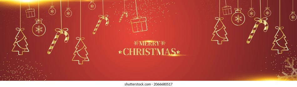 Holiday deer, Merry Christmas and New Year typographical on background with winter landscape with snowflakes, light, stars.Vector Illustration