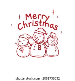 Holiday deer, Merry Christmas and New Year typographical on background with winter landscape with snowflakes, light, stars. Xmas card. Vector Illustration