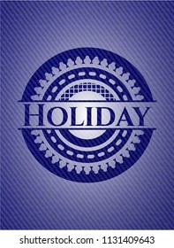 Holiday with denim texture