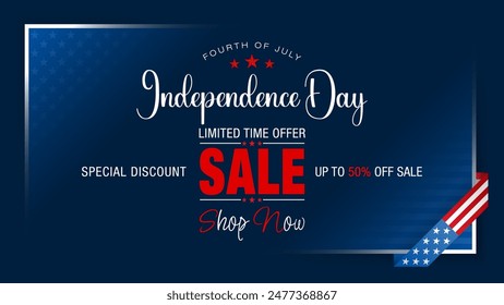 Holiday design, background with handwriting texts, the shape of the Eiffel Tower and national flag colors for Bastille day, sales and commercial events; 