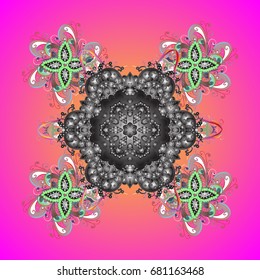 Holiday design for Christmas and New Year fashion prints. Snowflakes. Christmas pattern with snowflakes abstract background. Background. Vector illustration.