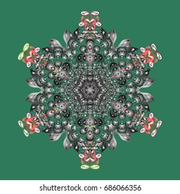 Holiday design for Christmas and New Year fashion prints. Christmas cute background with snowflakes abstract background. Snowflakes. Vector illustration. Background.