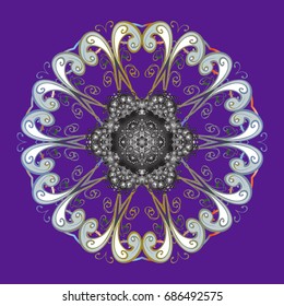 Holiday design for Christmas and New Year fashion prints. Snowflakes. Christmas background with snowflakes abstract background. Vector illustration. Background. Vector illustration.