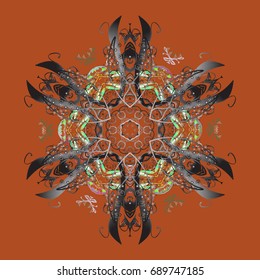 Holiday design for Christmas and New Year fashion prints. Christmas pattern with snowflakes abstract background. Snowflakes. Vector illustration. Background.