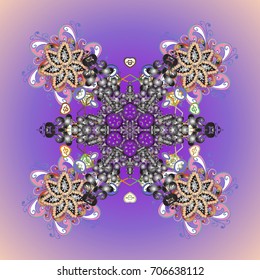 Holiday design for Christmas and New Year fashion prints. Christmas pattern with snowflakes abstract background. Background. Snowflakes. Vector illustration.