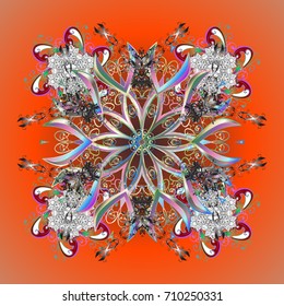 Holiday design for Christmas and New Year fashion prints. Christmas pattern with snowflakes abstract background. Background. Snowflakes. Vector illustration.