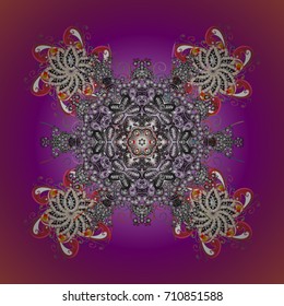 Holiday design for Christmas and New Year fashion prints. Snowflakes. Christmas cute background with snowflakes abstract background. Background. Vector illustration.