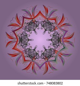 Holiday design for Christmas and New Year fashion prints. Neutral, gray and pink colors. Neutral, gray and pink snowflakes. Christmas pattern with snowflakes abstract background. Vector illustration.