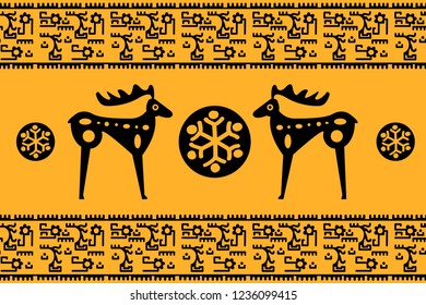Holiday Сhristmas Design. Ikat Seamless Pattern. Chevron Brush Texture. Boho Water Print. Geometric Hand Drawn Textile Ornate.