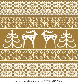 Holiday Сhristmas Design. Ikat Seamless Pattern. Chevron Brush Texture. Boho Water Print. Geometric Hand Drawn Textile Ornate.