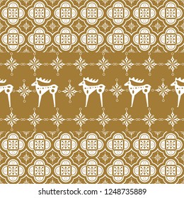 Holiday Сhristmas Design. Ikat Seamless Pattern. Chevron Brush Texture. Boho Water Print. Geometric Hand Drawn Textile Ornate.