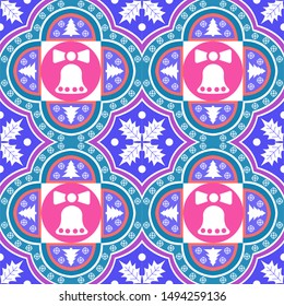 Holiday Сhristmas Design. Ikat Seamless Pattern. Chevron Brush Texture. Boho Water Print. Geometric Hand Drawn Textile Ornate.