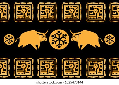 Diseño de vacaciones. Patrón Ikat Seamless. Textura del pincel de Chevron. Impresión Boho. Ornato textil de mano geométrica.