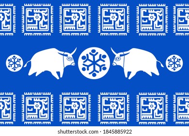 Holiday Сhristmas Design. Ikat Seamless Pattern. Chevron Brush Texture. Geometric Hand Drawn Textile Ornate.