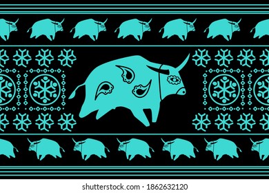 Holiday Сhristmas Design. Ikat Seamless Pattern. Chevron Brush Texture. Geometric Hand Drawn Textile Ornate.