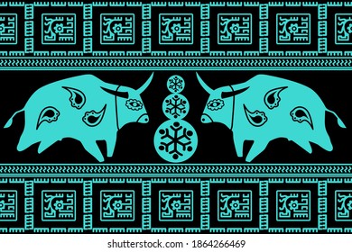 Holiday Сhristmas Design. Ikat Seamless Pattern. Chevron Brush Texture. Geometric Hand Drawn Textile Ornate.