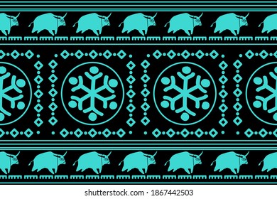 Holiday Design. Ikat Seamless Pattern. Chevron Brush Texture. Geometric Hand Drawn Textile Ornate.