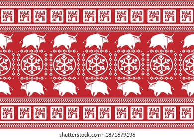 Holiday Design. Ikat Seamless Pattern. Chevron Brush Texture. Geometric Hand Drawn Textile Ornate.