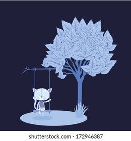 holiday design over blue background vector illustration