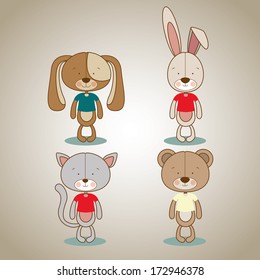 holiday design over gray background vector illustration