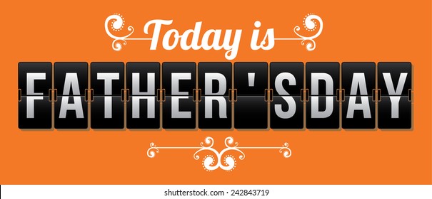 Holiday design over orange background, vector illustration.