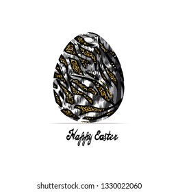 holiday easter background with egg.