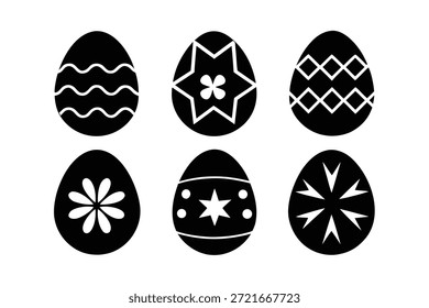 Arte de la colección de la silueta del huevo de Pascua