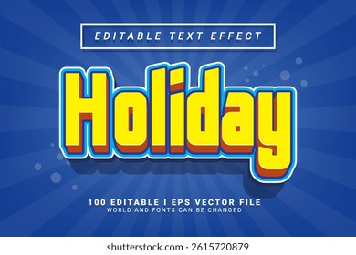Holiday Editable Text Effect Design