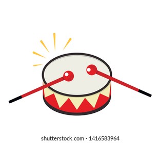 Holiday element ramadan drum icon. flat vector illustration isolated on white background