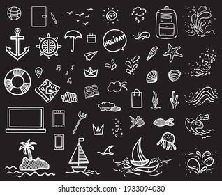 Chalk Drawings Summer High Res Stock Images Shutterstock