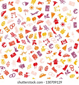 holiday and events seamless pattern