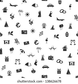 holiday and events seamless pattern