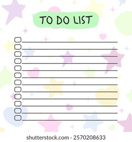 Holiday or everyday to-do list, creative approach to event planning.