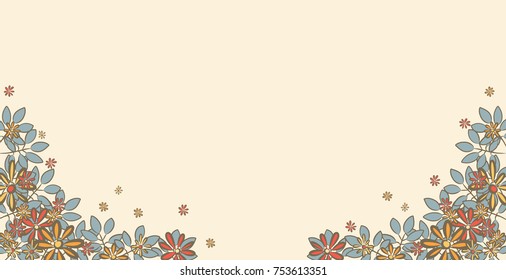 Holiday flora vector graphic frame background.