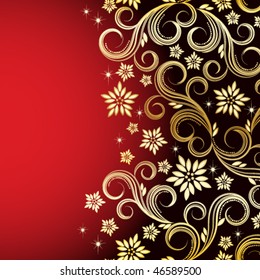 Holiday floral background