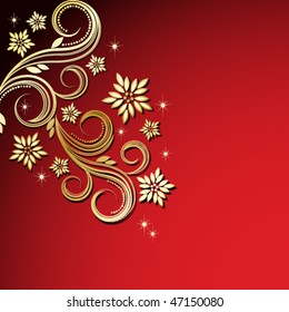 Holiday floral background