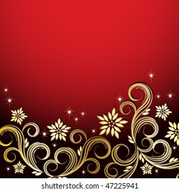 Holiday floral background