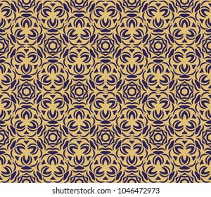 holiday floral seamless pattern background. Luxury texture for wallpaper, invitation. Vector illustration. Art deco